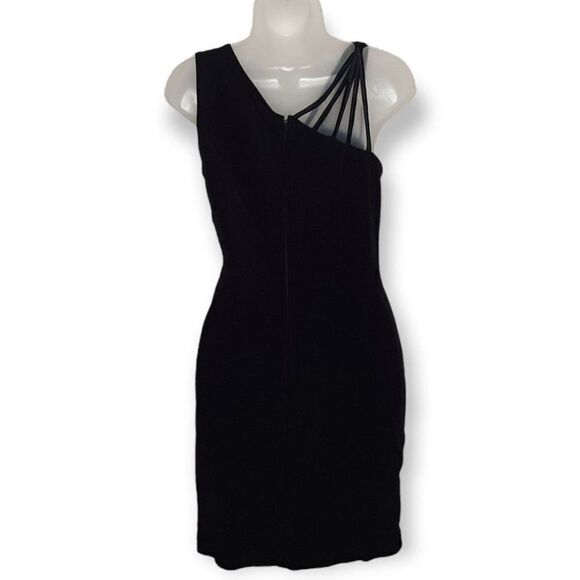Tadashi Petites Vintage Black Strappy Dress sz Medium - Picture 4 of 7